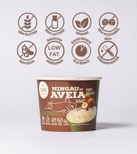 Mingau de Aveia Duplo Chocolate Com Avelã, Sem Açúcar Sem Glúten, Sem Leite e Vegano - 06 UNIDADES (pronto em 05 minutos) - imagem 4