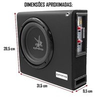 Caixa Amplificada Corzus CXS 303 Mini Slim 350W RMS: Grave Profundo e Som Estéreo Potente - imagem 3