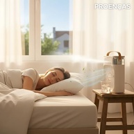 Mini Ventilador Portátil com Umidificador e LED RGB | 3 Velocidades, Bivolt, USB, 500ml - imagem 4