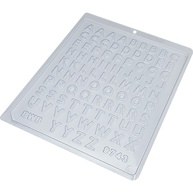 Mini Alfabeto BWB: Formas de Acetato para Doces - imagem 1