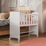 Mini Berço MDF Branco Yescasa: Conforto e Praticidade - imagem 1