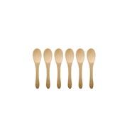 Mini Colheres de Bambu Oikos: 6 Unidades para Pastinhas e Pães - imagem 1