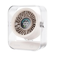 Basike Ventilador de Mesa Mini com Display Digital - 100 Níveis de Velocidade, Bateria 5000mAh, Silencioso e Portátil - imagem 2