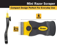 Titan Mini Raspador de Barbear 10cm: Limpeza Impecável Sem Danificar Superfícies - imagem 3