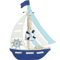 Mini Jangada Decorativa Náutica - Charme Marítimo para Casa de Praia - imagem 1