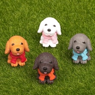 Miniatura de Cachorro para Terrário - 4 Peças Decorativas para Maquetes e Mini Jardins de Fada - imagem 2