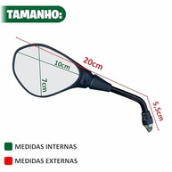 Retrovisor Mini GS F800 Fixo Rosca Awa Motos - Segurança e Estilo para Sua Honda - imagem 4