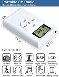 Mini Rádio FM Portátil ZHIWHIS: Som Estéreo, LCD Digital e Design de Bolso para Sua Rotina - imagem 3