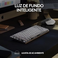 Teclado Mecânico sem fio Logitech MX Mechanical Mini com Teclas Retroiluminadas Tactile Quiet, Conexão USB ou Bluetooth Easy-Switch para até 3 dispositivos e Bateria Recarregável - imagem 4