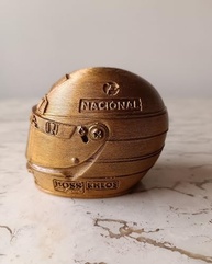Mini Capacete Colecionável Fórmula 1 - Ouro Velho: Reviva a Emoção das Pistas! - imagem 5