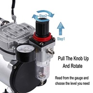 TIMBERTECH AS18-2: Mini Compressor de Aerógrafo Potente para Artes e Hobbies - imagem 5