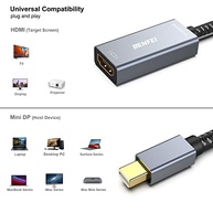 Adaptador Mini DisplayPort para HDMI 4K 60Hz BENFEI: Conecte seu MacBook e Surface com Qualidade Superior - imagem 4