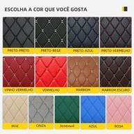 Tapetes de Couro Personalizados GREATROAD para BYD SEAGULL/Dolphin Mini 2023 - Proteção Total e Estilo (Marrom Escuro) - imagem 3