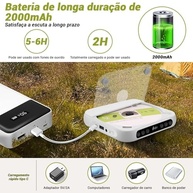 Mini CD Player Portátil 2000mAh com Bluetooth, Rádio FM e Alto-Falantes - Leve sua música para onde for! - imagem 5