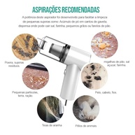 Mini Aspirador Portátil Sem Fio USB Recarregável Bivolt 120W: Limpeza Rápida e Eficiente! - imagem 4