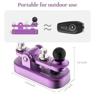 Mini Rádio Morse Putikeeg Roxo: Conecte-se com o Código CW e Telegrama! - imagem 3