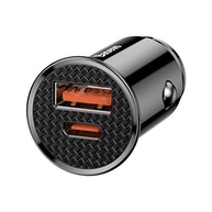 Carregador Veicular Baseus Mini PPS USB/USB-C Preto: Carga Rápida e Inteligente - imagem 4