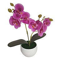 Mini Vaso de Orquídea Artificial para Banheiro - imagem 1