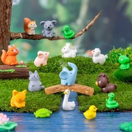 30 Peças de Animais em Resina - Miniaturas para Decoração e Artesanato DIY - imagem 2