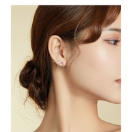 Brincos Prata 925 Bamoer: Elegância Minimalista - imagem 2