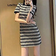 Minivestido Argyle Lovito: Estilo Casual e Conforto! - imagem 1