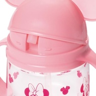 Caneca de Treinamento com Canudo Retrátil Minnie Rosa 350ml - Segura, Lúdica e Livre de BPA - imagem 4