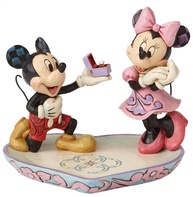 Enesco Disney Traditions - Mickey e Minnie Um Momento Mágico - Estatueta Colecionável de Resina com Prato de Anel - imagem 1