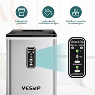 Máquina de Gelo YESOP: 12kg/Dia em Minutos! - imagem 2