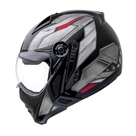 Capacete Aberto Peels Mirage Steel Preto/Vermelho: Conforto, Segurança e Estilo com Queixeira Removível e Óculos Solar - imagem 4