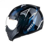 Capacete Peels Mirage Living Preto Brilhante e Azul: Segurança e Estilo para Sua Moto - imagem 4