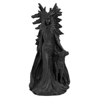 Hecate Deusa da Magia e Mistérios - Estátua em Resina Preta com Detalhes Artesanais - imagem 1