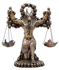 Estatueta de Anúbis Guardião do Submundo - 21,5 cm em Bronze - Decoração Mística e Simbólica - imagem 2