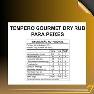 Tempero Dry Rub para Peixes, Mistura de Especiarias Seca, 110g - imagem 2