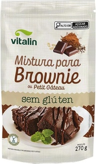 Vitalin Mistura Para Brownie Integral Sem Glúten 270G - imagem 1