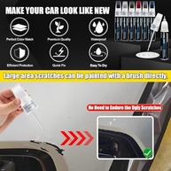 Tinta de retoque de carro (diamante preto (X47)) para Mitsubishi, kit de reparo de arranhões de pintura de carro, solução rápida e fácil de reparar, caneta removedor de arranhões 2 em 1 com 2 - imagem 5