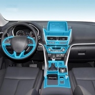 Película Protetora TPU Transparente para Console Central Mitsubishi Eclipse Cross 2018-2024 - imagem 2