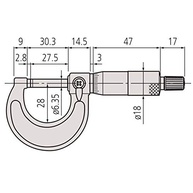 mitutoyo-25mm-103-suas-a-externo-0-inigualavel-micrometro-para-137-precisao-medicoes-a