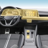Película PPF TPU Transparente/Fosco para Interior do Volkswagen Golf MK8 GTI 20-22 - Proteção Total Contra Arranhões - imagem 2