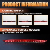 Luz de Freio LED Fumê para Lincoln MKX 2016-2018: Segurança e Estilo com Brilho Intenso - imagem 3