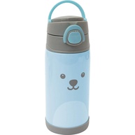 Garrafa Térmica Buba Gumy 400 ml - Parede Dupla com Canudo em Silicone | Azul - imagem 1