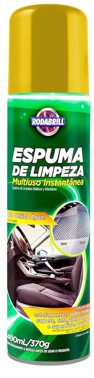 Espuma de Limpeza Multiuso Rodabrill 400 mL - Limpeza Instantânea Sem Água - imagem 1