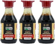 Kit 3X: Shoyu Orgânico Tradicional MN Food 210 ml - imagem 1