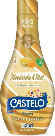 Castelo Molho P/ Salada Mostarda Com Mel (236 Ml) Sabor 236 Ml - imagem 1