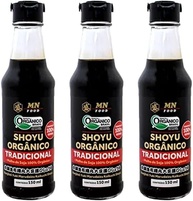 Kit 3X: Shoyu Orgânico Tradicional MN Food 150 ml - imagem 1