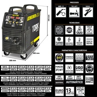 Máquina de Solda 250A Super Tork: MIG, TIG e MMA - imagem 2