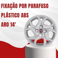 Jogo de Calotas Esportivas Fiat Mobi e Uno Way Aro 14 - Design Moderno e Acabamento Premium Vermelho - imagem 3