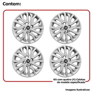 Kit 4 Calotas Aro 15 Fiat Mobi, Argo e Cronos - Design Moderno e Emblema Novo! - imagem 4