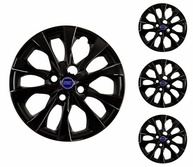 Jogo 4 Calotas Esportivas Aro 14 Fiat Mobi, Argo e Palio 2021 - Emblema Azul FT - imagem 2