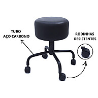 Banqueta Estofada: Conforto e Mobilidade! - imagem 1