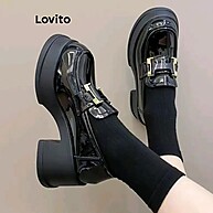 Mocassins Lovito com Solado Grosso: Aumente sua Altura com Estilo - imagem 1
